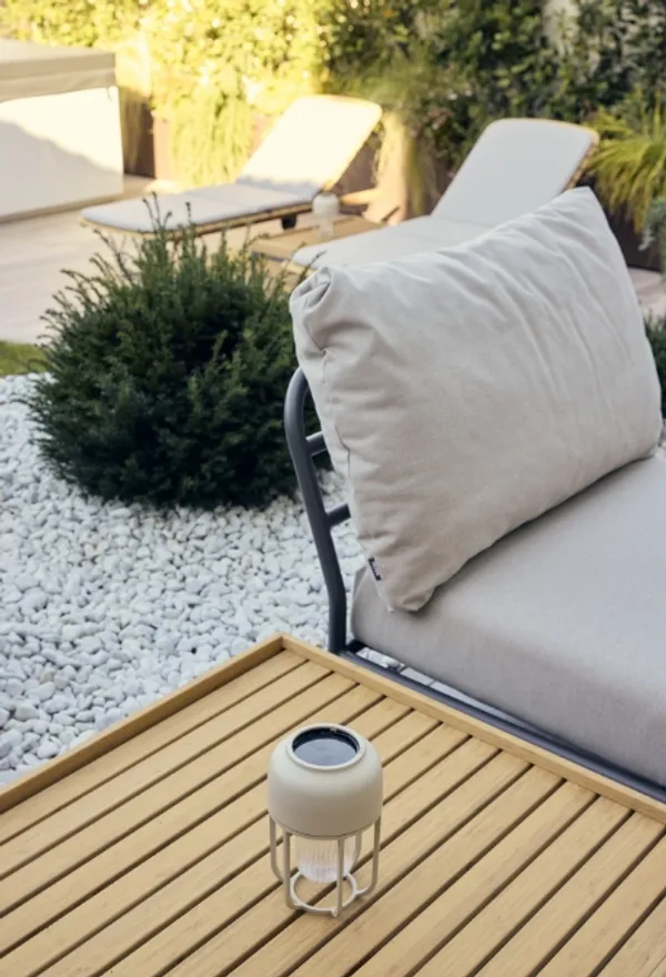 Lounge area close-up of outdoor furniture